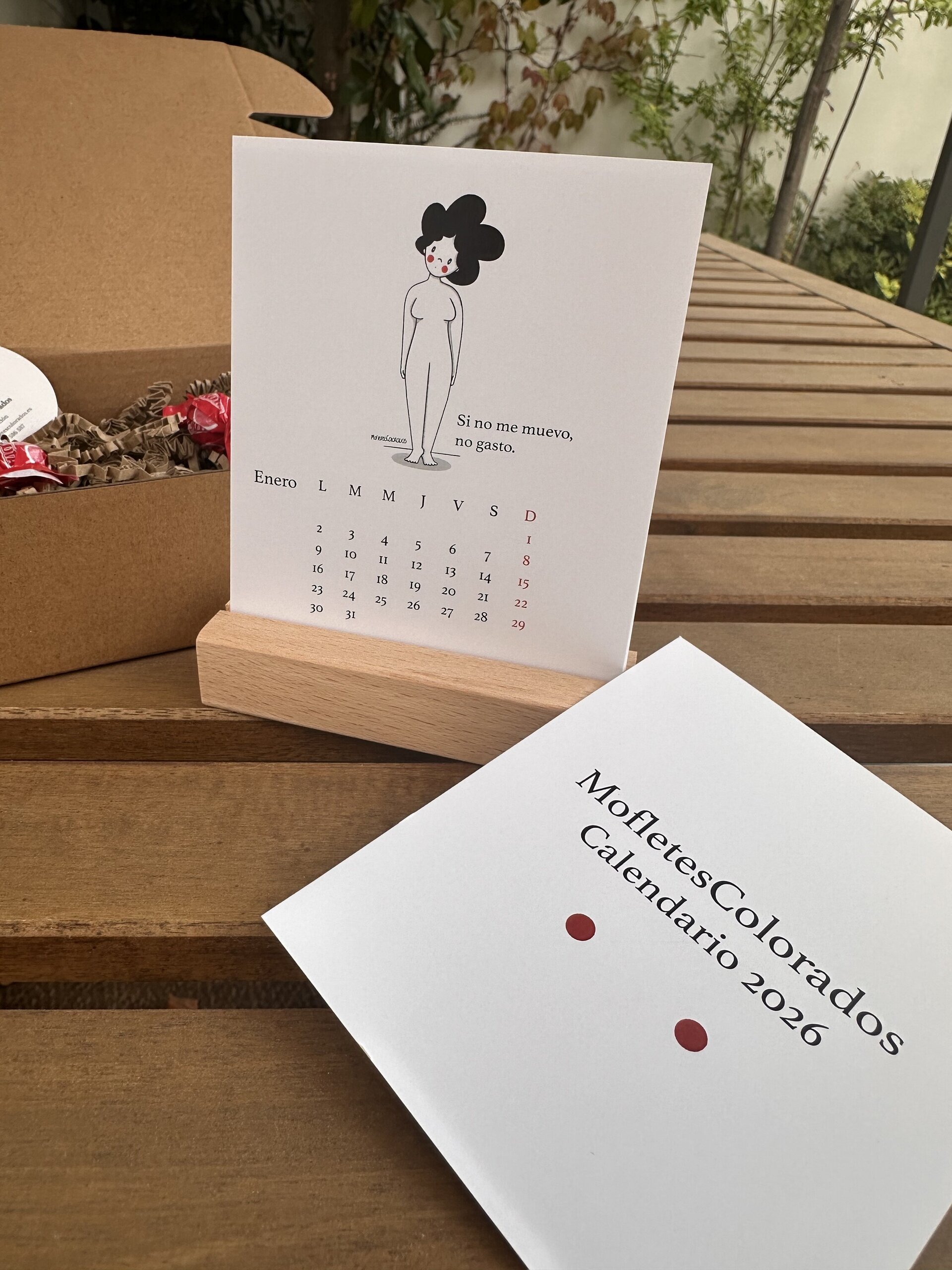Calendario de sobremesa MofletesColorados 2026 - 2