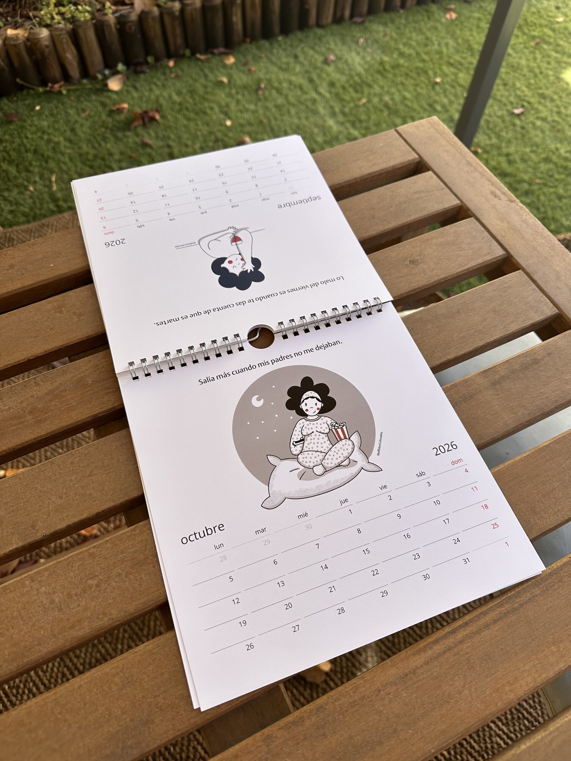 Calendario MofletesColorados 2026 de pared - 2